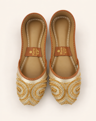 Golden Handcrafted Embellished Khussa
